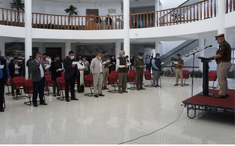 Nagaland Police observed the Rashtriya Ekta Diwas in October 31 at PHQ with T John Longkumer, IPS, DGP Nagaland as the chief host. (DIPR Photo)